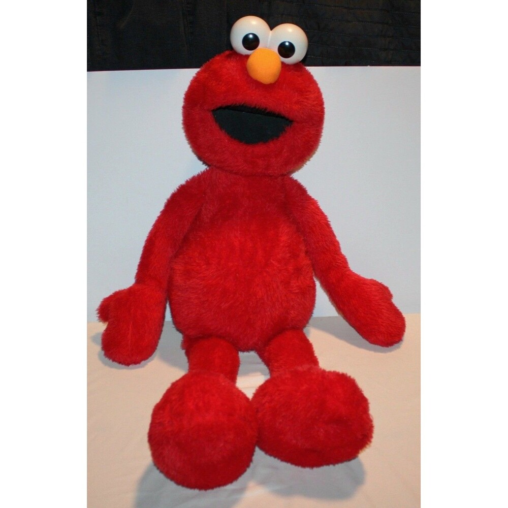 Vintage Collectible Large Sesame Street Elmo Plush Toy - 36 Inch - 2004 Edition